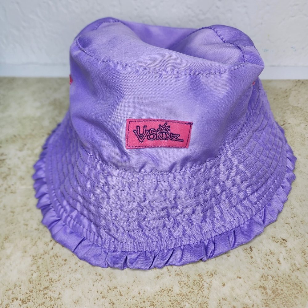 UV Skinz Purple Kids' Bucket Hat, Sz 3T, Wide Brim UPF 50 Sunwear Sun Protection